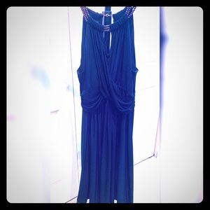 Jones New York Beaded Neck Dress